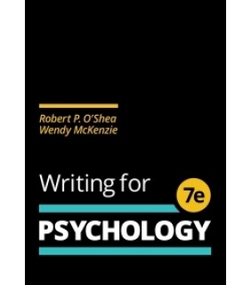 CENGAGE AUSTRALIA ebook Writing for Psychology 7E