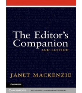 Cambridge University Press ebook The Editor's Companion