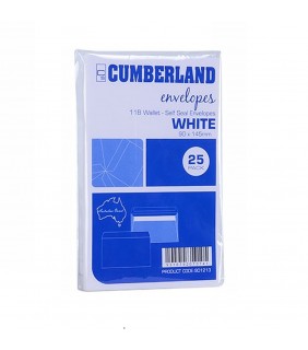 Cumberland Strip Seal Envelope 80Gsm Dl 110 X 220Mm White Pk25