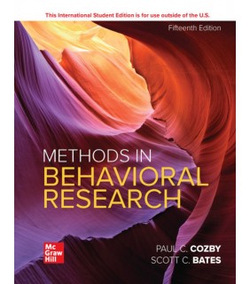 McGraw-Hill Education ebook Methods In Behavioral Research 15E