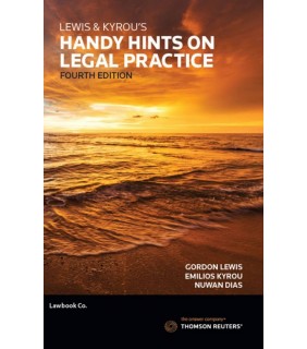 Lawbook Co., AUSTRALIA ebook Lewis & Kyrou’s Handy Hints on Legal Practice 4th Edit