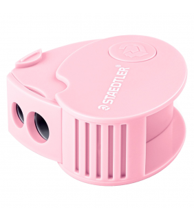 Staedtler Double hole covered sharpener - pastel pink/pastel purple