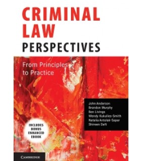Cambridge University Press ebook Criminal Law Perspectives (Enhanced Edition)