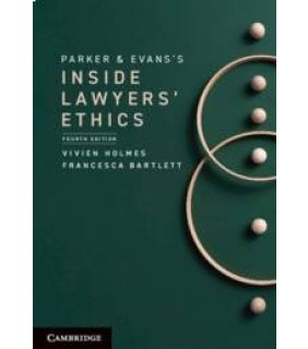 SPECIAL ORDER - Cambridge University Press Parker and Evans's Inside Lawyers' Ethics