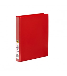 Marbig CLEARVIEW INSERT BINDER A4 25MM 2D RED