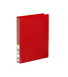 Marbig CLEARVIEW INSERT BINDER A4 25MM 3D RED
