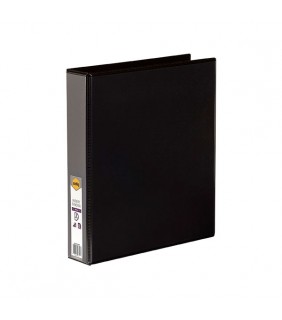 Marbig CLEARVIEW INSERT BINDER A4 38MM 2D BLACK