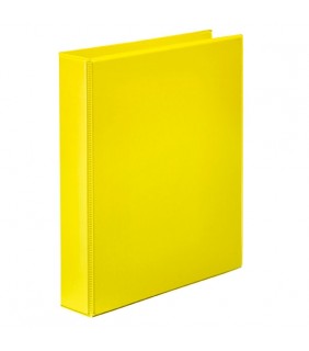 Marbig CLEARVIEW INSERT BINDER A4 38MM 2D YELLOW
