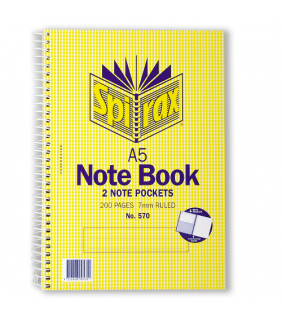 Notebook A5 #570 200 Page Spirax