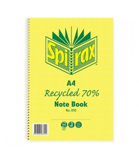 Spirax Recycled Notebook A4 120 Page