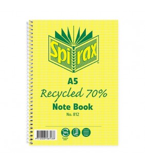 Spirax Recycled Notebook A5 120 Page