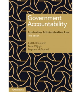 Cambridge University Press ebook Government Accountability 3E