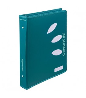 Colourhide RING BINDER ZIPPER BINDER - TEAL GREEN