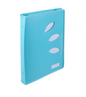 Colourhide RING BINDER ZIPPER BINDER - SKY BLUE