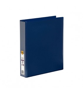Marbig BINDER INSERT A4 CLEARVIEW 2 D-RING 38MM BLUE
