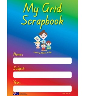 AMH Learning Supplies My Grid Scrapbook - Multicolour - 10mm grid