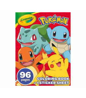 Crayola Colour & Sticker Book - Pokemon