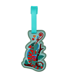 Spencil Bag Tag - Quirky Chameleon