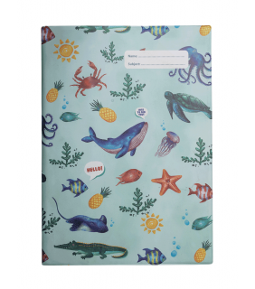 Spencil A4 Book Cover - Sea Critters 2