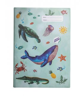 Spencil A4 Book Cover - Sea Critters 1
