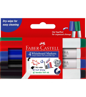 Whiteboard Markers Connector Wallet 4 Colours