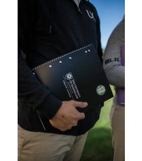 UQ Branded Notebook Black 140pg - A4
