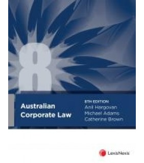 SPECIAL ORDER - LexisNexis Australia Australian Corporate Law 8E