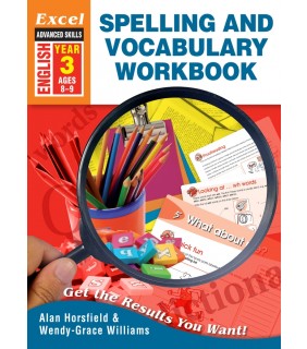 Pascal Press Excel Advanced Skills: Spelling and Vocab Workbook Year 3
