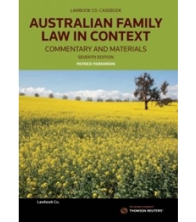 Lawbook Co., AUSTRALIA ebook Australian Family Law in Context: Commentary & Materia