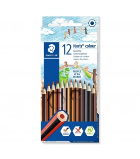 Staedtler Noris colour coloured pencils - people of the world pack of