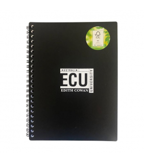 Edith Cowan University ECU A5 NOTEBOOK BLACK 140PG