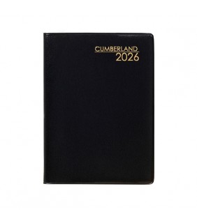 Cumberland 2026 POCKET DIARY A7 WEEK TO VIEW BLACK