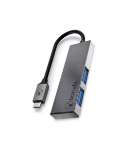 Bonelk USB-C to 2 Port USB-A 3.0 Slim Hub (Space Grey)