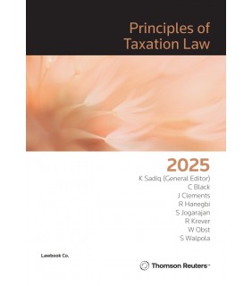 Lawbook Co., AUSTRALIA ebook Principles of Taxation Law 2025