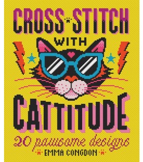 David and Charles Cross Stitch with Cattitude: 20 Pawsome Designs