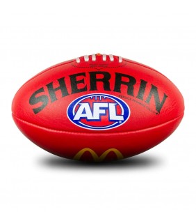 Sherrin AFL Replica Training Ball Red Sz 5