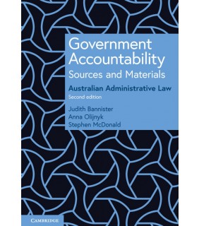 Cambridge University Press ebook Government Accountability 2E: Sources and Materials