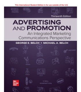 McGraw-Hill Education Advertising And Promotion 13E: An Integrated Mktg Comms Pers