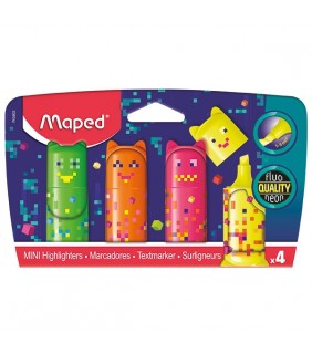 Maped PIXEL PARTY HIGHLIGHTERS PACK 4