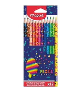 Maped PIXEL PARTY COLOUR PENCIL PACK12