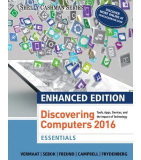 Course Technology   ISE ebook Enhanced Discovering Computers 2017, Essentials