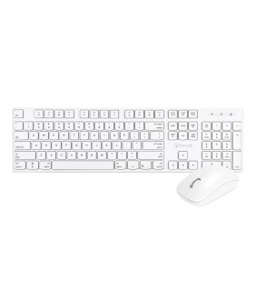 Bonelk KM-314 Slim Wireless Keyboard and Mouse Combo (White)