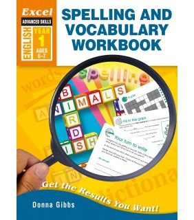 Pascal Press Excel Advanced Skills: Spelling and Vocab Workbook Year 1