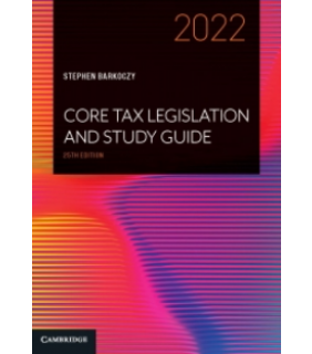 Cambridge University Press ebook Core Tax Legislation and Study Guide 2022