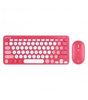 Bonelk KM-383 Wireless Keyboard and Mouse Combo (Red)