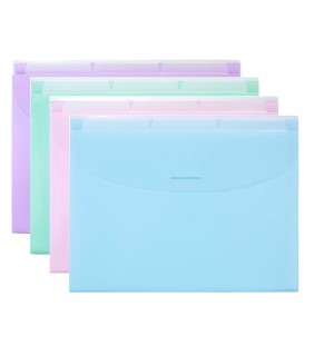 Marbig EXPANDING WALLET 3 TABS PASTEL ASSORTED