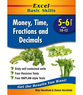 Pascal Press Excel Basic Skills Money, Time, Fractions and Decimals Years