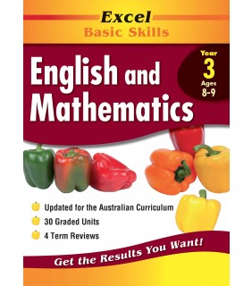 Pascal Press Excel Basic Skills Core Bk: English and Mathematics Year 3