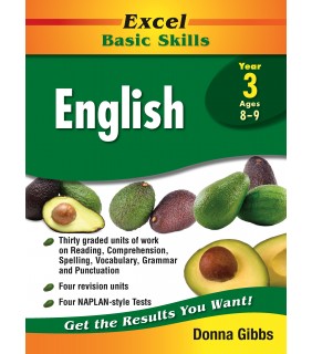 Pascal Press Excel Basic Skills Core Books: English Year 3