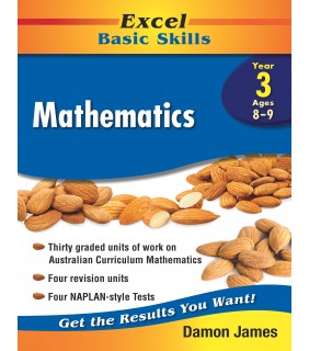 Pascal Press Excel Basic Skills Core Books: Mathematics Year 3